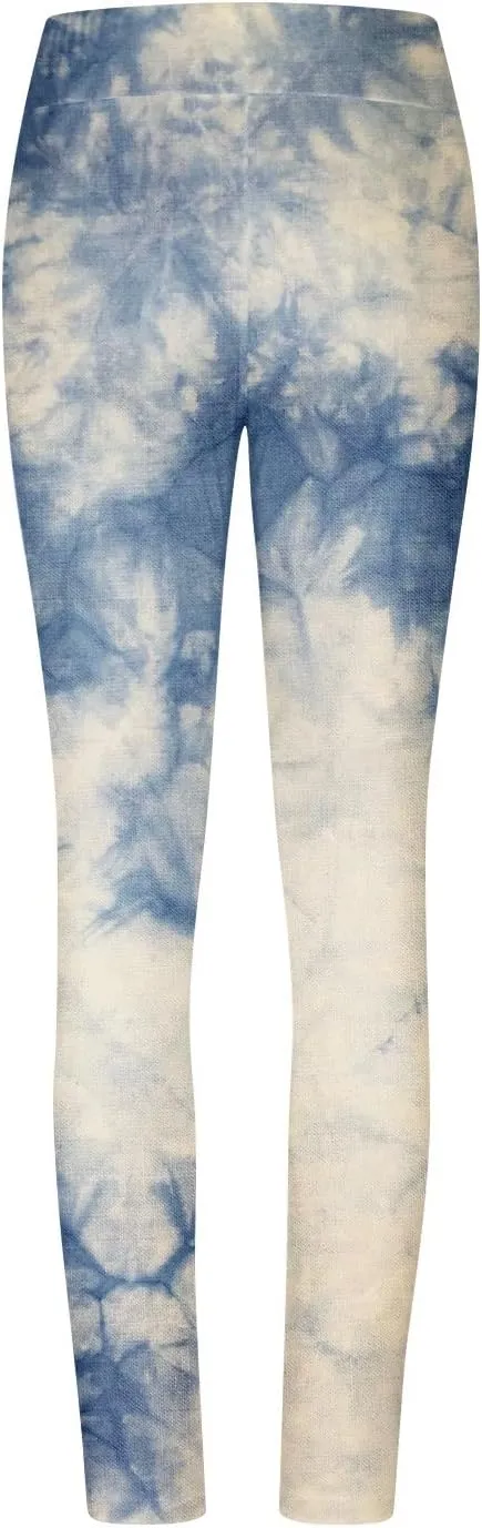 BZGTZT Tie Dye Seamless Leggings for Women Stretch High Waist Workout Yoga Pants Scrunch Butt Lifting Compression Tights