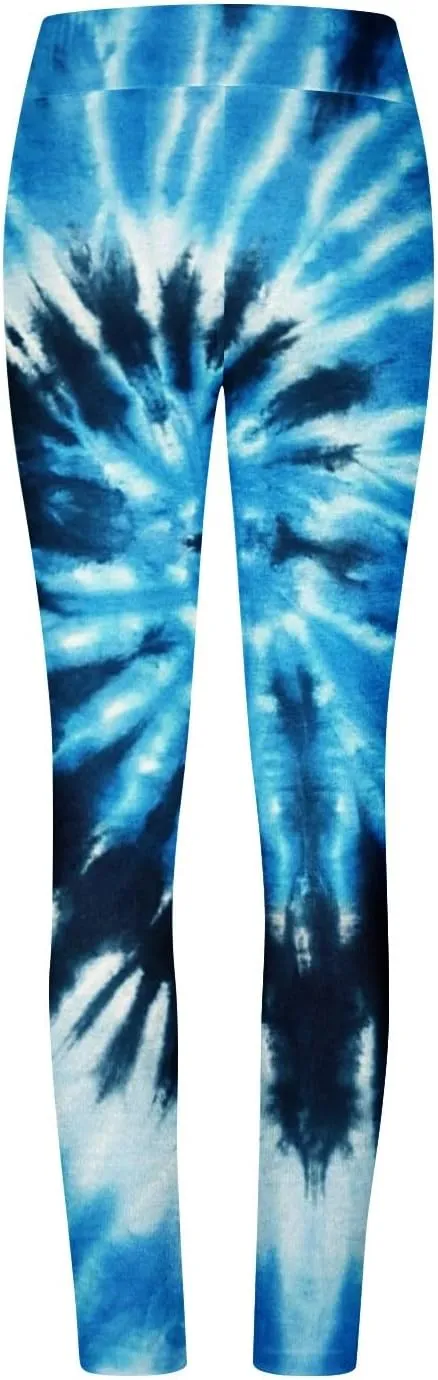 BZGTZT Tie Dye Seamless Leggings for Women Stretch High Waist Workout Yoga Pants Scrunch Butt Lifting Compression Tights