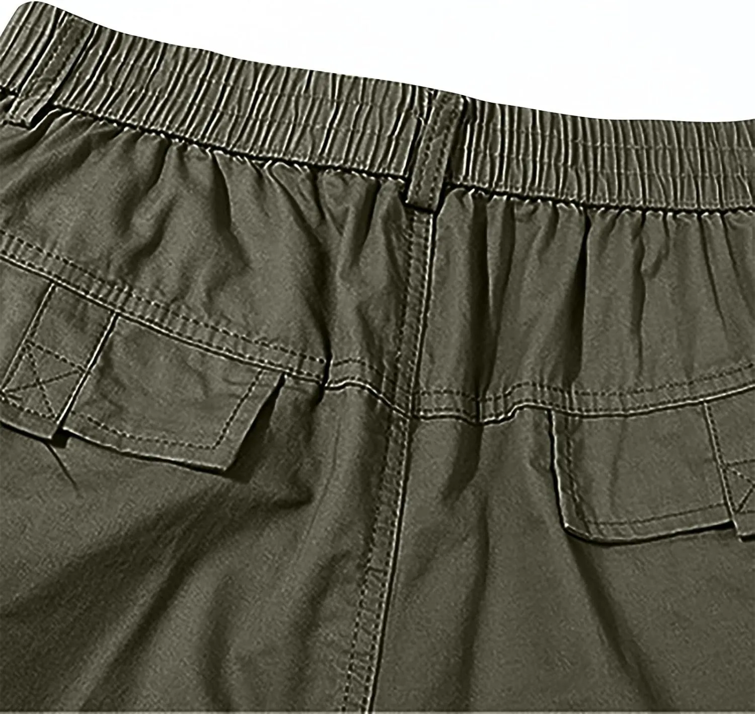 Capri Pants for Men Relaxed Fit Cargo Pants Light Summer Pants Cotton Beach Pants Hiking Fishing Pants for Men