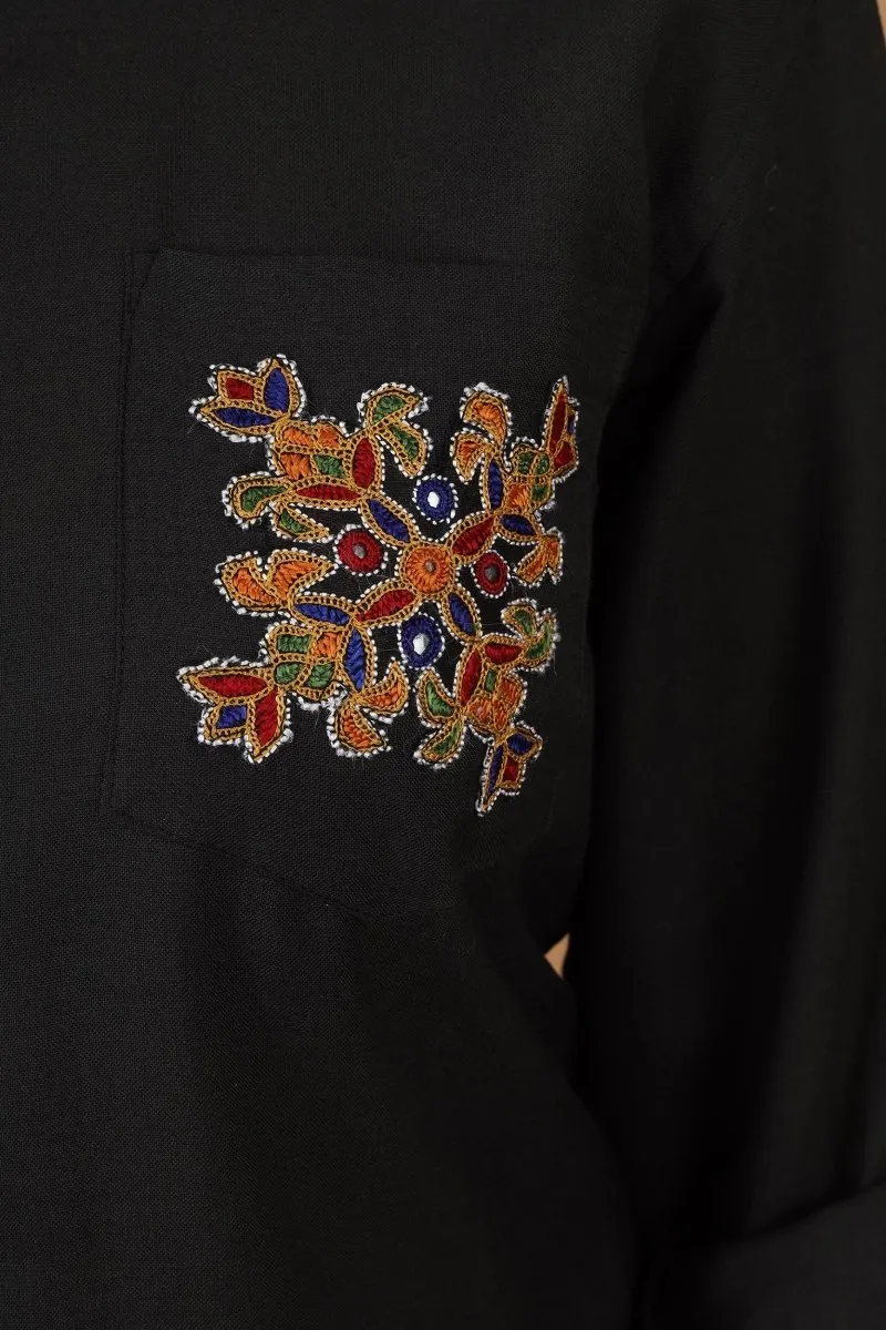 Folklore Ahir Womens Cotton Shirt