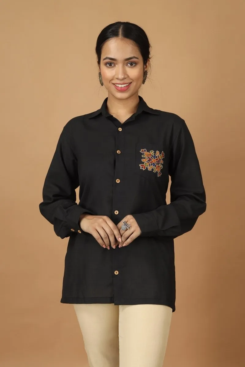 Folklore Ahir Womens Cotton Shirt
