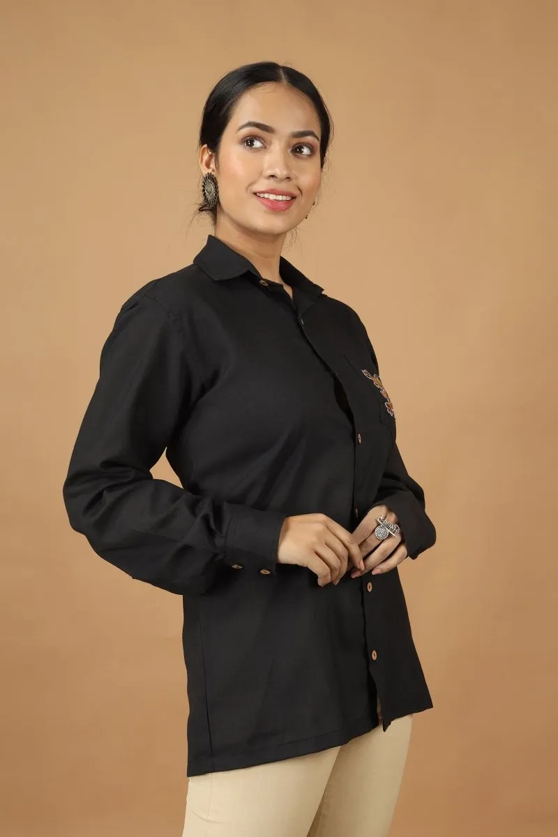 Folklore Ahir Womens Cotton Shirt