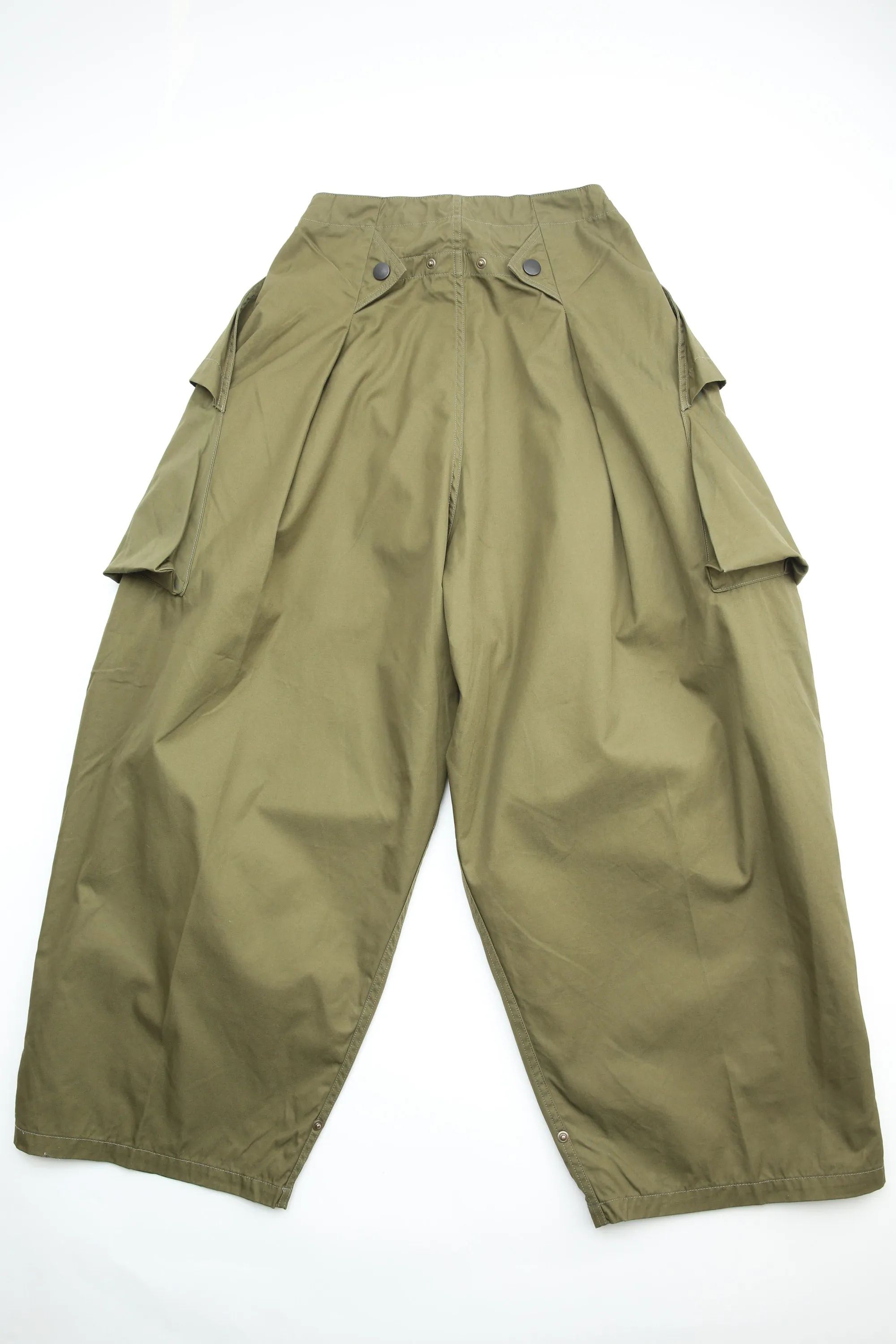 Kapital Combed Gabergine AOZAI Cargo Pants - Khaki