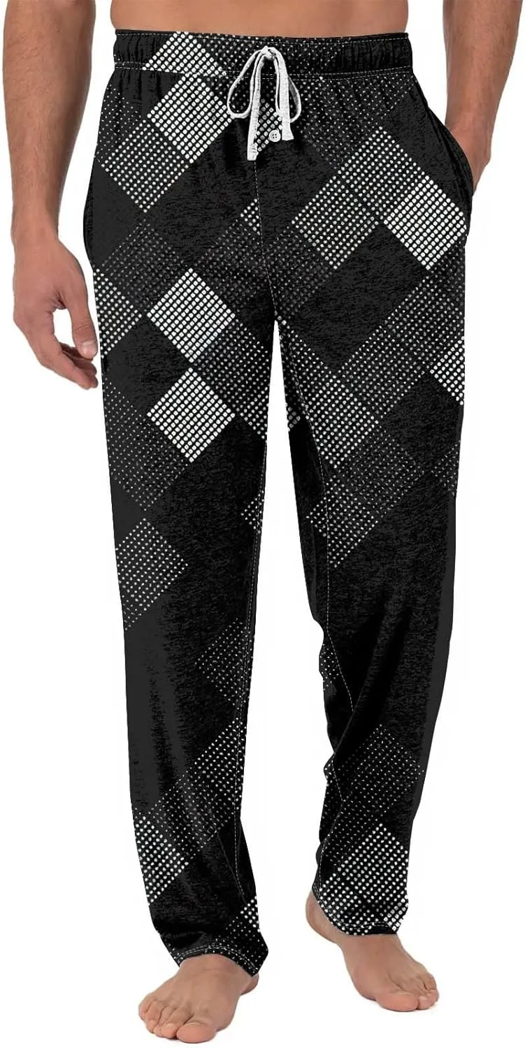 Men's Casual Drawstring Striped Pants Comfy Yoga Jogger Sweatpants 2024 Trendy Elastic Waist Trouser with Pockets